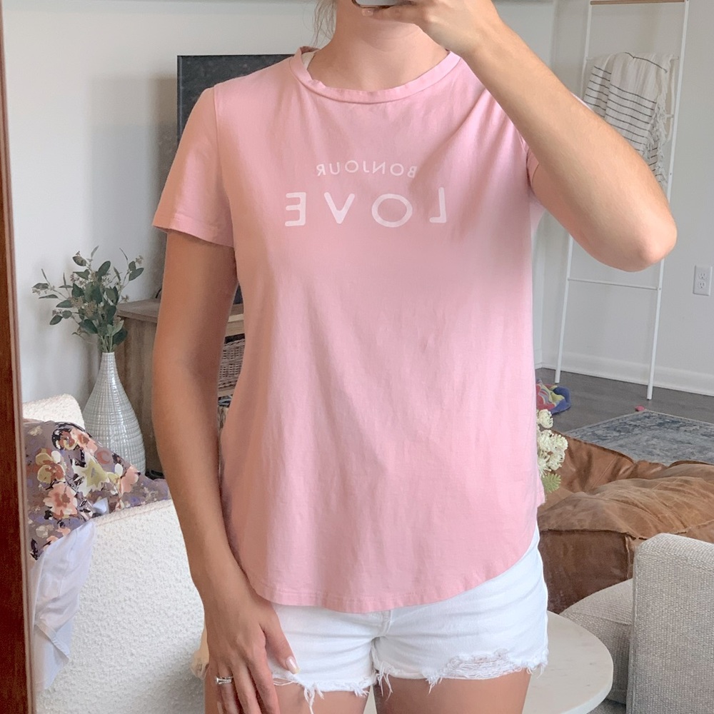 Bonjour graphic T-shirt